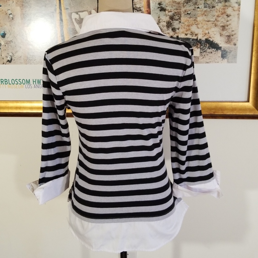 Voice striped top shirt.  Size XL runs Smaller. - Picture 3 of 8